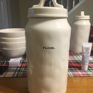 Rae Dunn Typewriter Flour canister